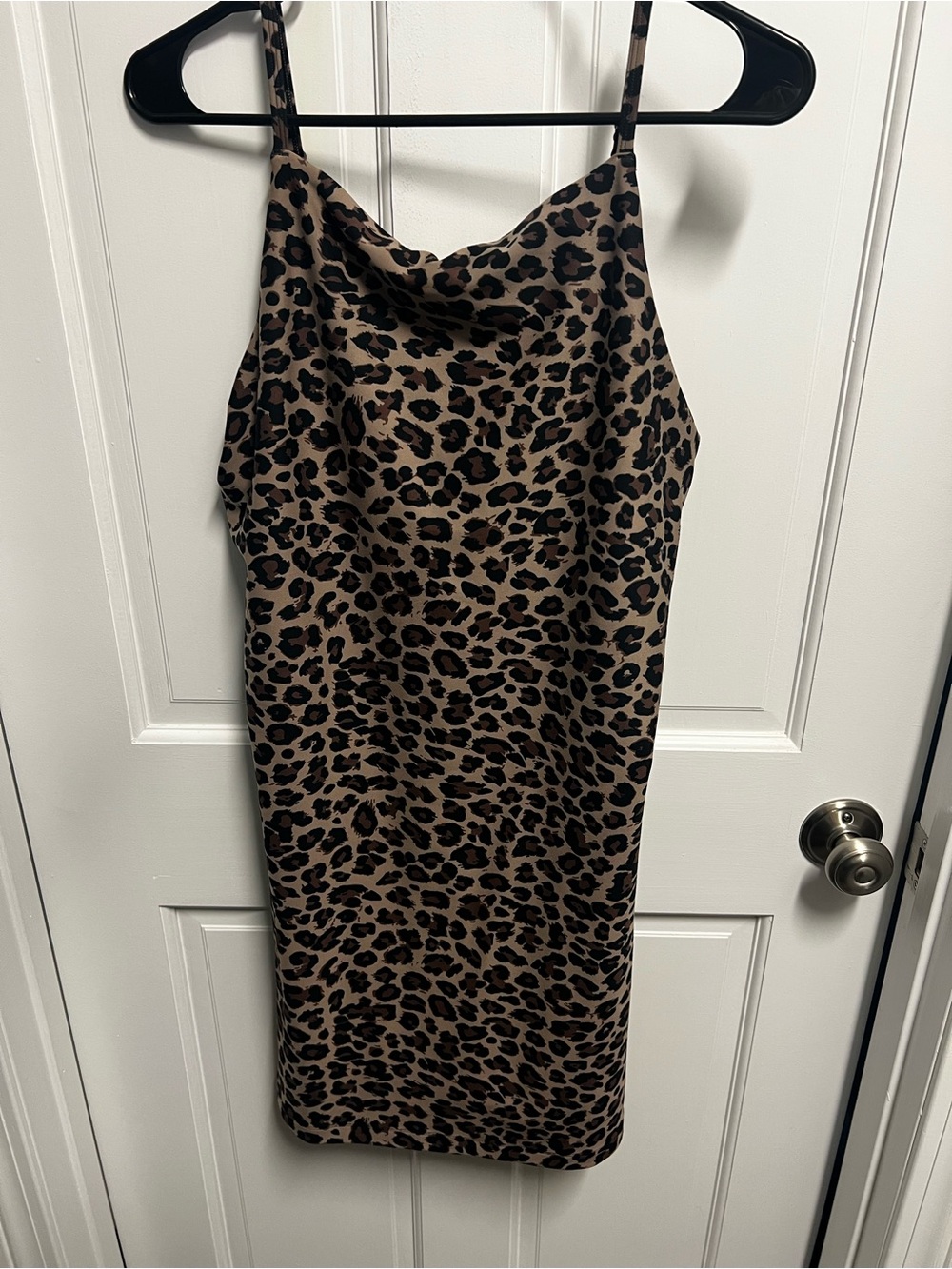 Abercrombie & Fitch Leopard-Print Mini Dress - Tan & Black